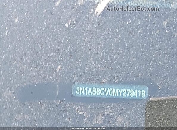 3N1AB8CV0MY279419 2021 NISSAN SENTRA Silver Vista del compartimento del motor