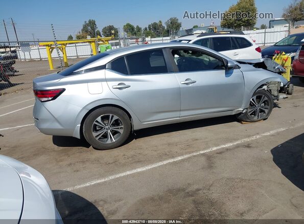 3N1AB8CV0MY279419 2021 NISSAN SENTRA Silver Vista interior trasera