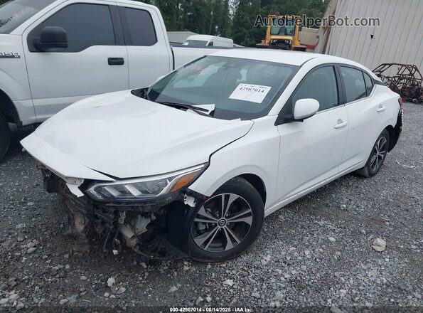 3N1AB8CV5MY300474 2021 NISSAN SENTRA White Front left