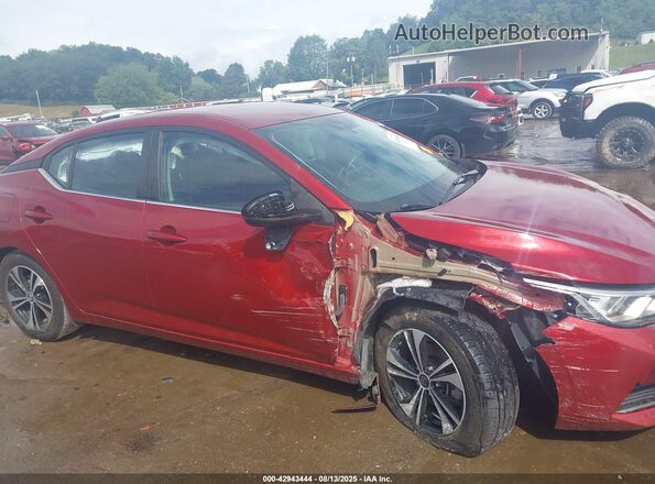 3N1AB8CV7MY291101 2021 NISSAN SENTRA Red Դիմացի տեսք