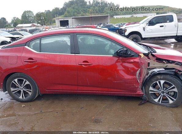 3N1AB8CV7MY291101 2021 NISSAN SENTRA Red Սալոնի 360 աստիճան տեսք