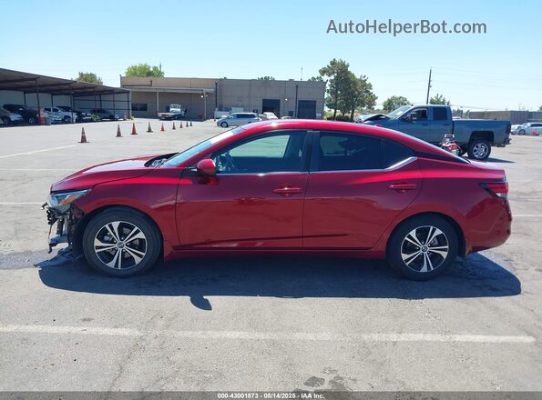 3N1AB8CV7MY330379 2021 NISSAN SENTRA Red 360 interior view