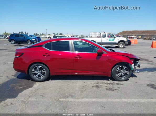 3N1AB8CV7MY330379 2021 NISSAN SENTRA Red Rear interior view