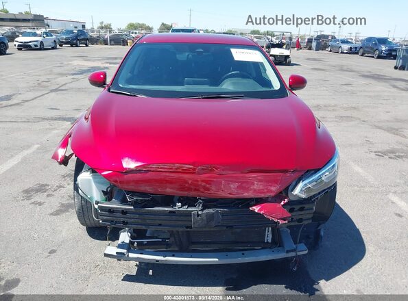 3N1AB8CV7MY330379 2021 NISSAN SENTRA Red Instrument cluster view