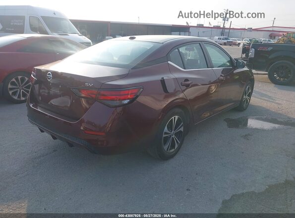 3N1AB8CV9LY203552 2020 NISSAN SENTRA Burgundy Задня права чверть
