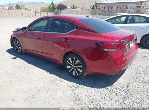 3N1AB8CV9MY277975 2021 NISSAN SENTRA Red Trasero izquierdo