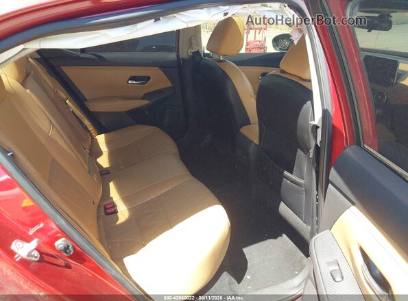 3N1AB8CV9MY277975 2021 NISSAN SENTRA Red Vista de la etiqueta del VIN
