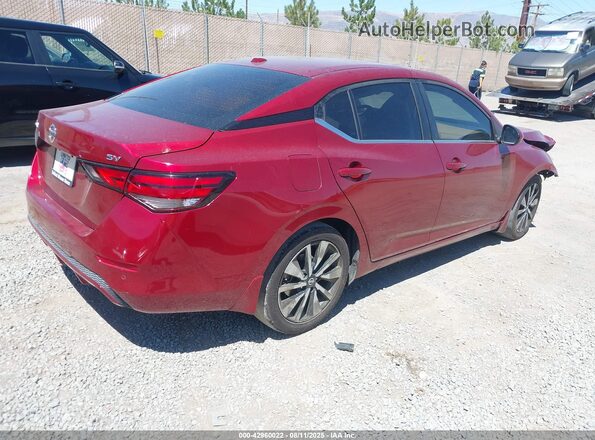 3N1AB8CV9MY277975 2021 NISSAN SENTRA Red Trasero derecho