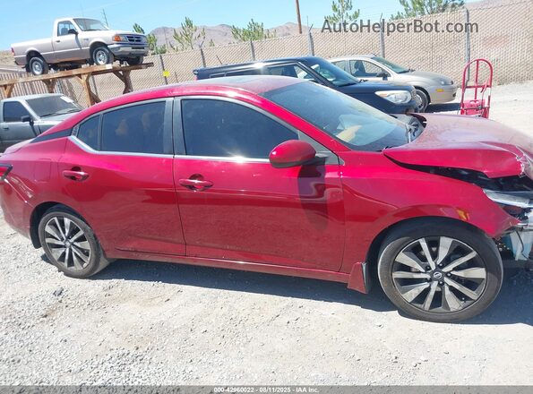 3N1AB8CV9MY277975 2021 NISSAN SENTRA Red Vista interior de 360 grados