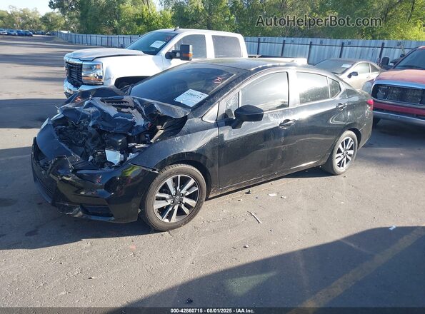 3N1CN8EV3ML839377 2021 NISSAN VERSA Black Front left