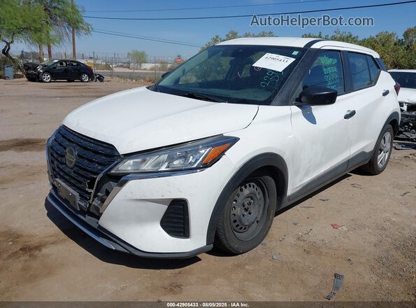 3N1CP5BV0ML504428 2021 NISSAN KICKS White Դիմացի տեսք