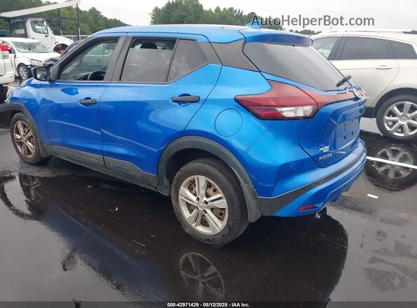 3N1CP5BVXML525366 2021 NISSAN KICKS Синий Задняя левая четверть