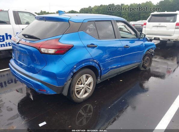 3N1CP5BVXML525366 2021 NISSAN KICKS Синий Задняя правая четверть