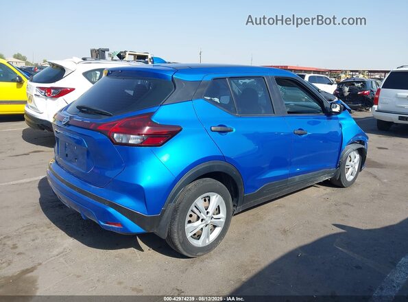3N1CP5BVXML550428 2021 NISSAN KICKS Синий Задняя правая четверть
