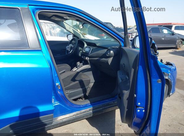 3N1CP5BVXML550428 2021 NISSAN KICKS Синий Вид салона спереди