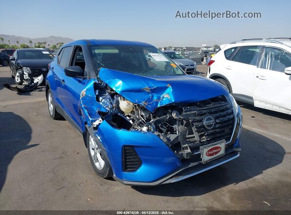 3N1CP5BVXML550428 2021 NISSAN KICKS Синий Вид спереди