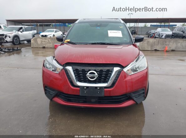 3N1CP5CV2LL515489 2020 NISSAN KICKS Red Vista interior trasera