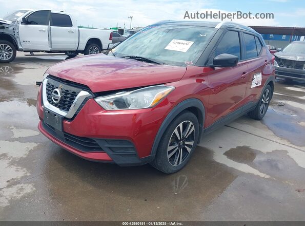 3N1CP5CV2LL515489 2020 NISSAN KICKS Red Vista tres cuartos delantera izquierda