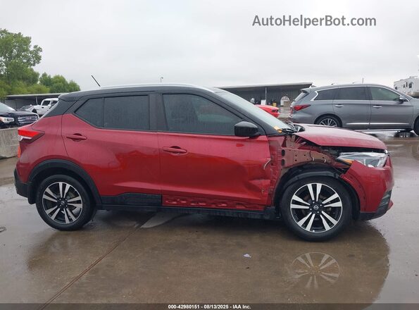 3N1CP5CV2LL515489 2020 NISSAN KICKS Red Vista interior de 360 grados