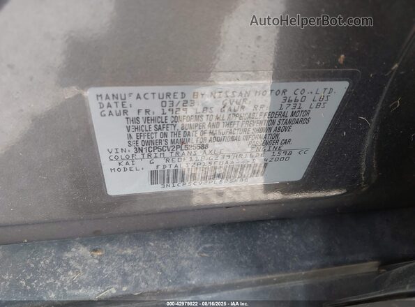 3N1CP5CV2PL525588 2023 NISSAN KICKS Gray Շարժիչի բաժամունքի տեսք