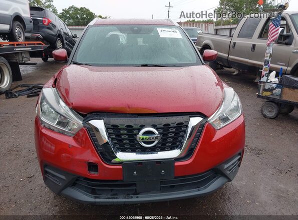 3N1CP5CV4LL517387 2020 NISSAN KICKS Темно-бордовый Вид задней части салона