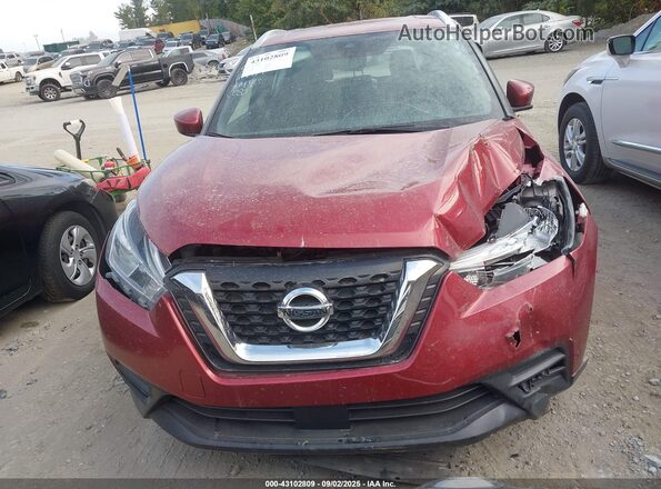 3N1CP5CV7LL522258 2020 NISSAN KICKS Red Սարքավորումների վահանակի տեսք