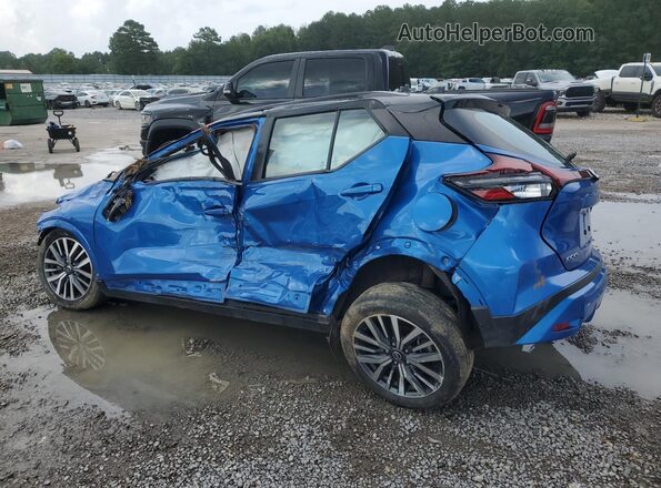 3N1CP5DV0ML560818 2021 NISSAN KICKS Blue Задня ліва чверть