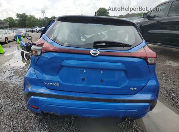 3N1CP5DV0ML560818 2021 NISSAN KICKS Blue Вид ззаду