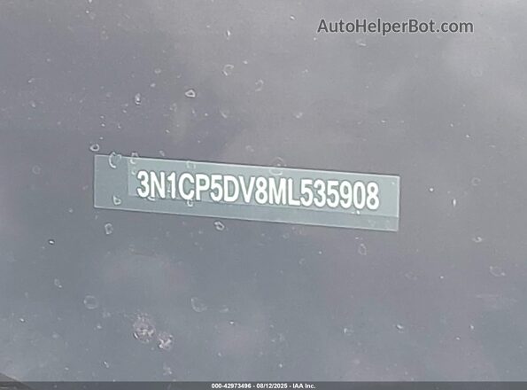 3N1CP5DV8ML535908 2021 NISSAN KICKS Blue Շարժիչի բաժամունքի տեսք