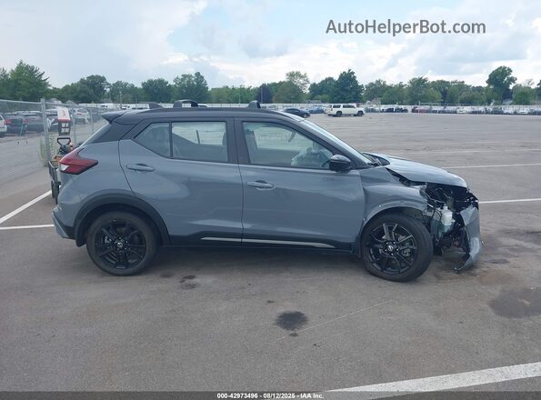 3N1CP5DV8ML535908 2021 NISSAN KICKS Blue Սալոնի հետևի տեսք