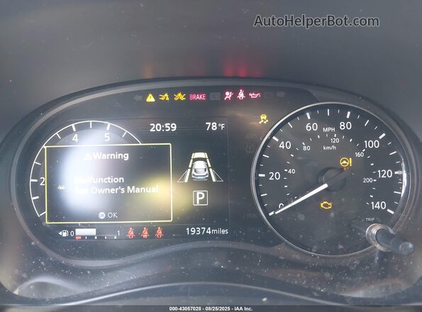 3N1CP5DVXML529298 2021 NISSAN KICKS Gray Вид задніх сидінь