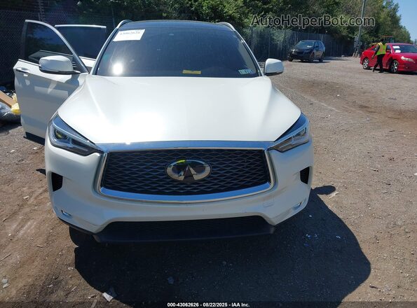 3PCAJ5BB7MF109141 2021 INFINITI QX50 White Widok wnętrza z tyłu