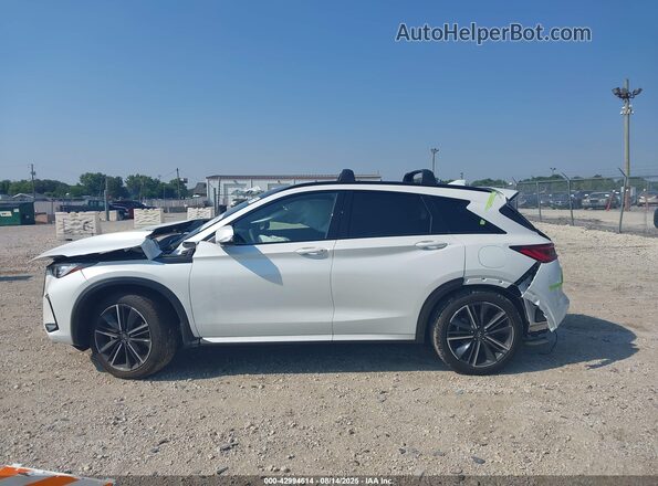 3PCAJ5FBXSF104877 2025 INFINITI QX50 White Vista interior de 360 grados