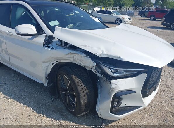 3PCAJ5FBXSF104877 2025 INFINITI QX50 White Vista frontal