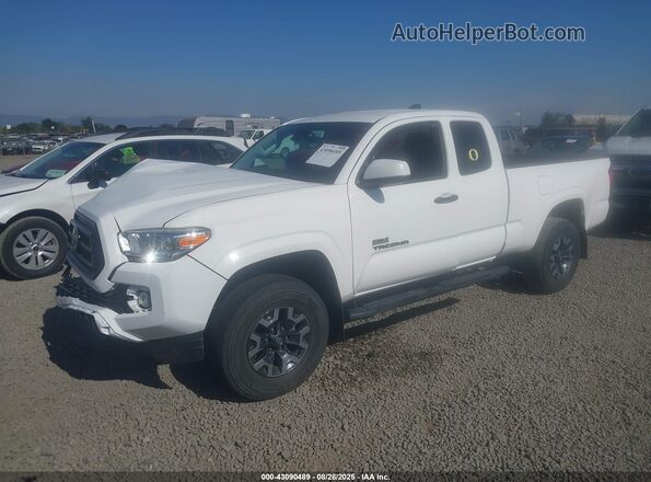 3TYSX5EN6MT006463 2021 TOYOTA TACOMA White წინა მარცხენა ხედი სამი მეოთხედიდან