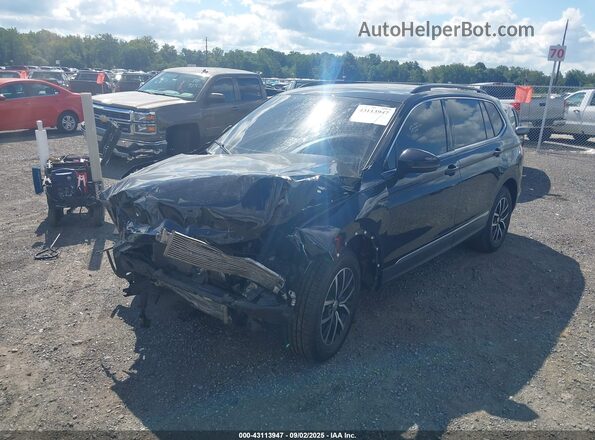 3VV2B7AX1MM030765 2021 VOLKSWAGEN TIGUAN Black Առջևի ձախ երեք քառորդ տեսարան