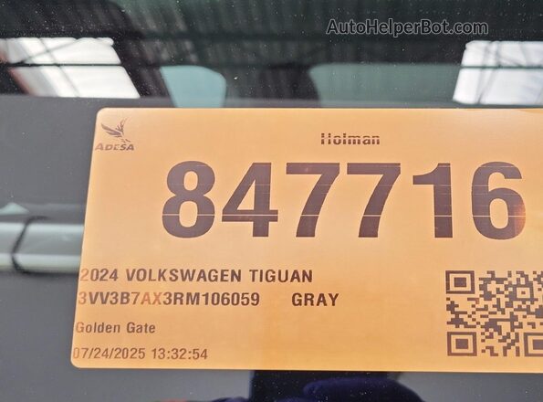 3VV3B7AX3RM106059 2024 VOLKSWAGEN TIGUAN  