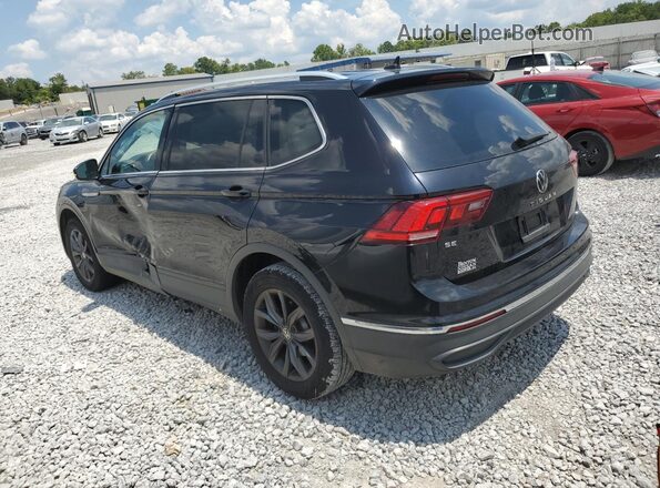 3VV3B7AX6NM120225 2022 VOLKSWAGEN TIGUAN Black უკანა მარცხენა