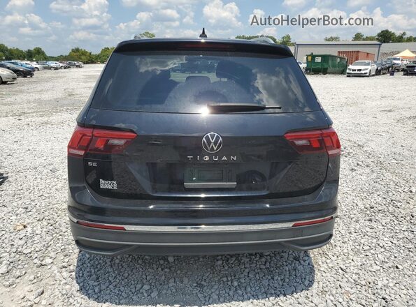 3VV3B7AX6NM120225 2022 VOLKSWAGEN TIGUAN Black უკანა ხედი