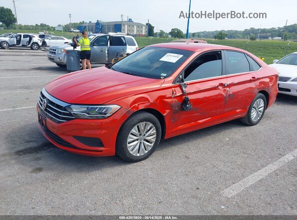 3VWCB7BU5LM037785 2020 VOLKSWAGEN JETTA Orange Առջևի ձախ երեք քառորդ տեսարան