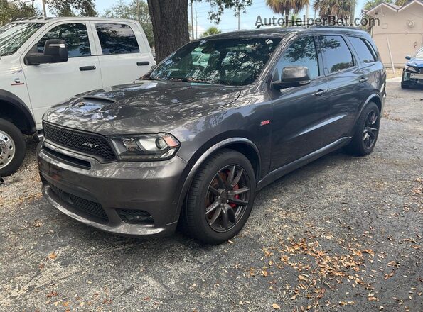 1C4SDJGJXJC231313 2018 DODGE DURANGO Gray 