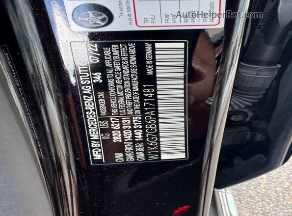 W1K6G7GB6PA171481 2023 MERCEDES-BENZ S-CLASS Черный 