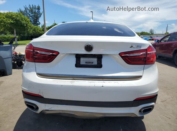 5UXKU2C5XJ0X48819 2018 BMW X6 White Սալոնի դիմացի տեսք