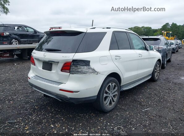 4JGDA5HB4GA637099 2016 MERCEDES-BENZ GLE 350 White 