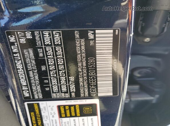 4JGDF6EE5JB015280 2018 MERCEDES-BENZ GLS Blue 