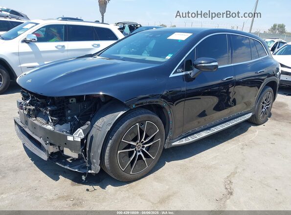 4JGDM2DB4PA011869 2023 MERCEDES-BENZ EQS 450+ SUV Черный Передняя левая четверть