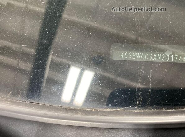 4S3BWAC6XN3017441 2022 SUBARU LEGACY  Widok naklejki z numerem VIN