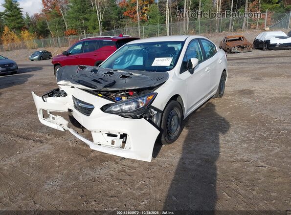4S3GKAB60L3605767 2020 SUBARU IMPREZA White Առջևի ձախ երեք քառորդ տեսարան