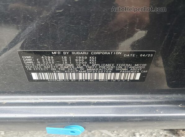 4S3GTAM62P3720709 2023 SUBARU IMPREZA Gray 