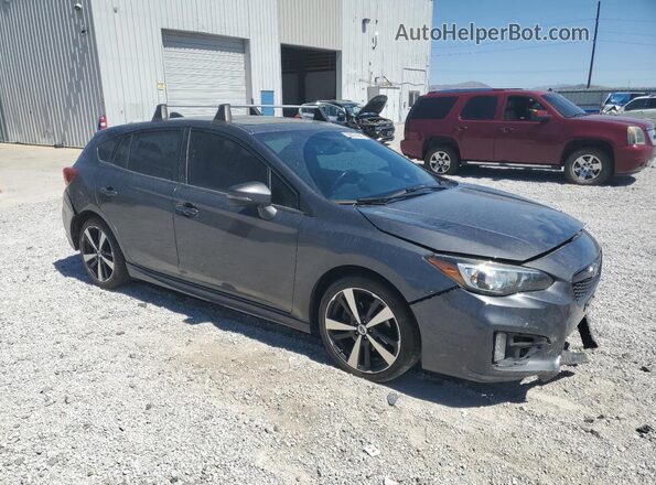 4S3GTAM6XJ3712221 2018 SUBARU IMPREZA Gray 